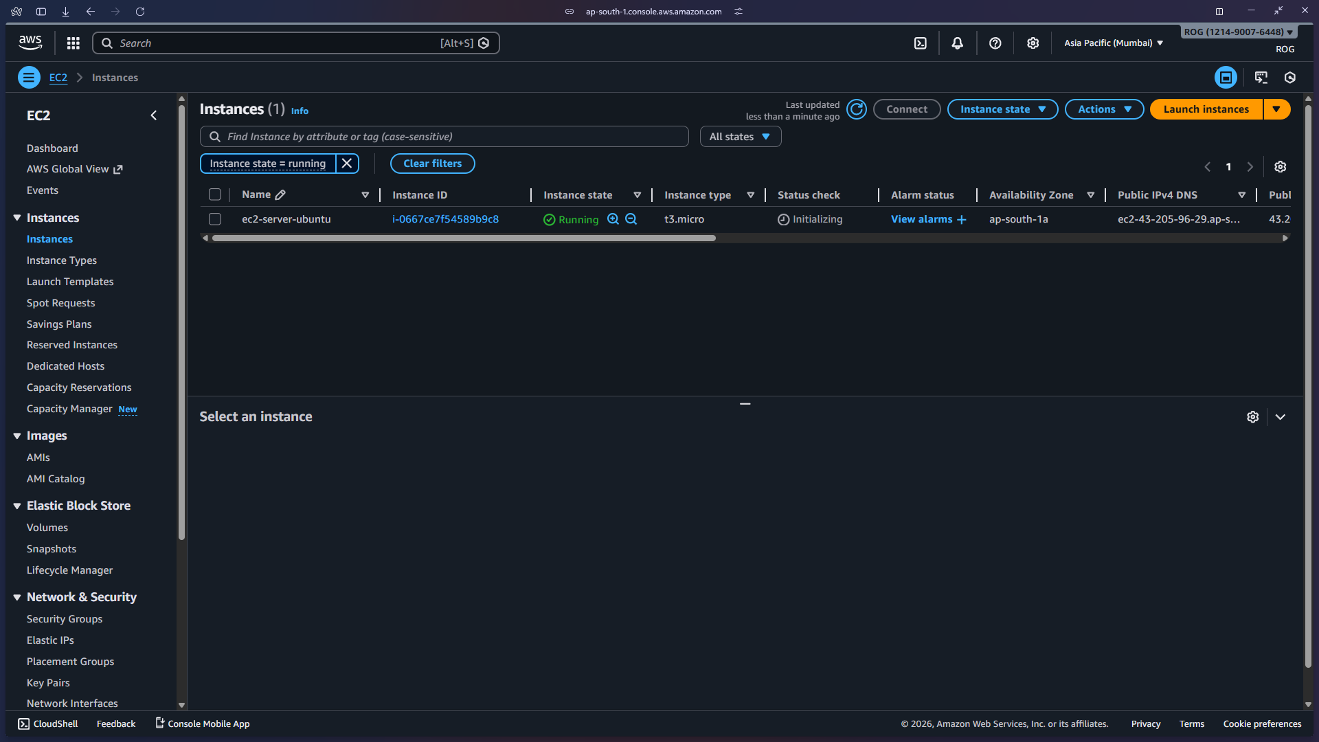Step 6: Security Group Configuration