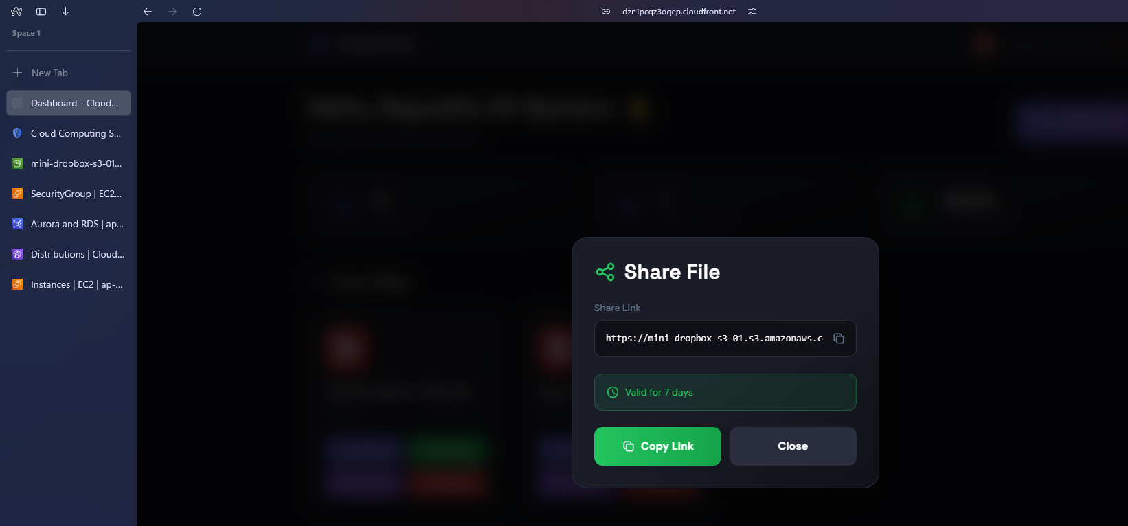 Sharing PreSigned URL