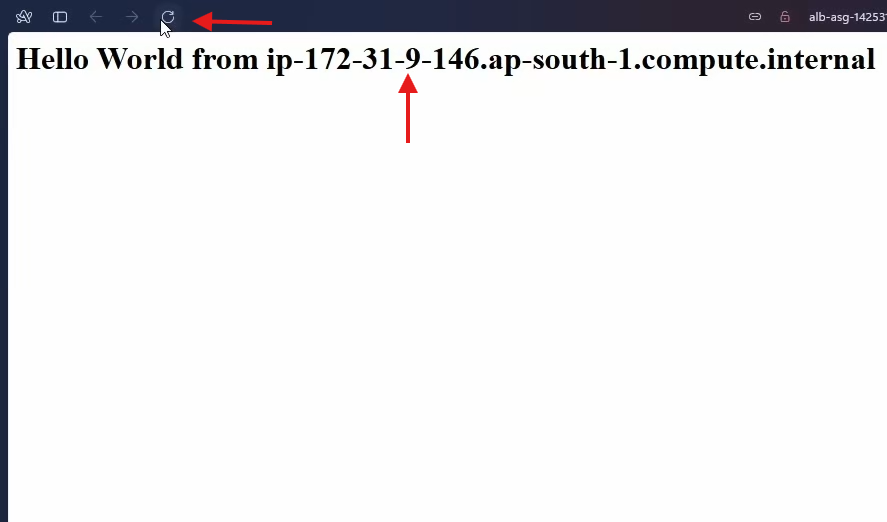 Browser – refreshed, response from another instance